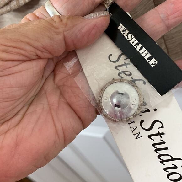 Stefani Studio Woman size 14W two piece skirt and jacket.  Goldfish/tanish - Picture 5 of 14